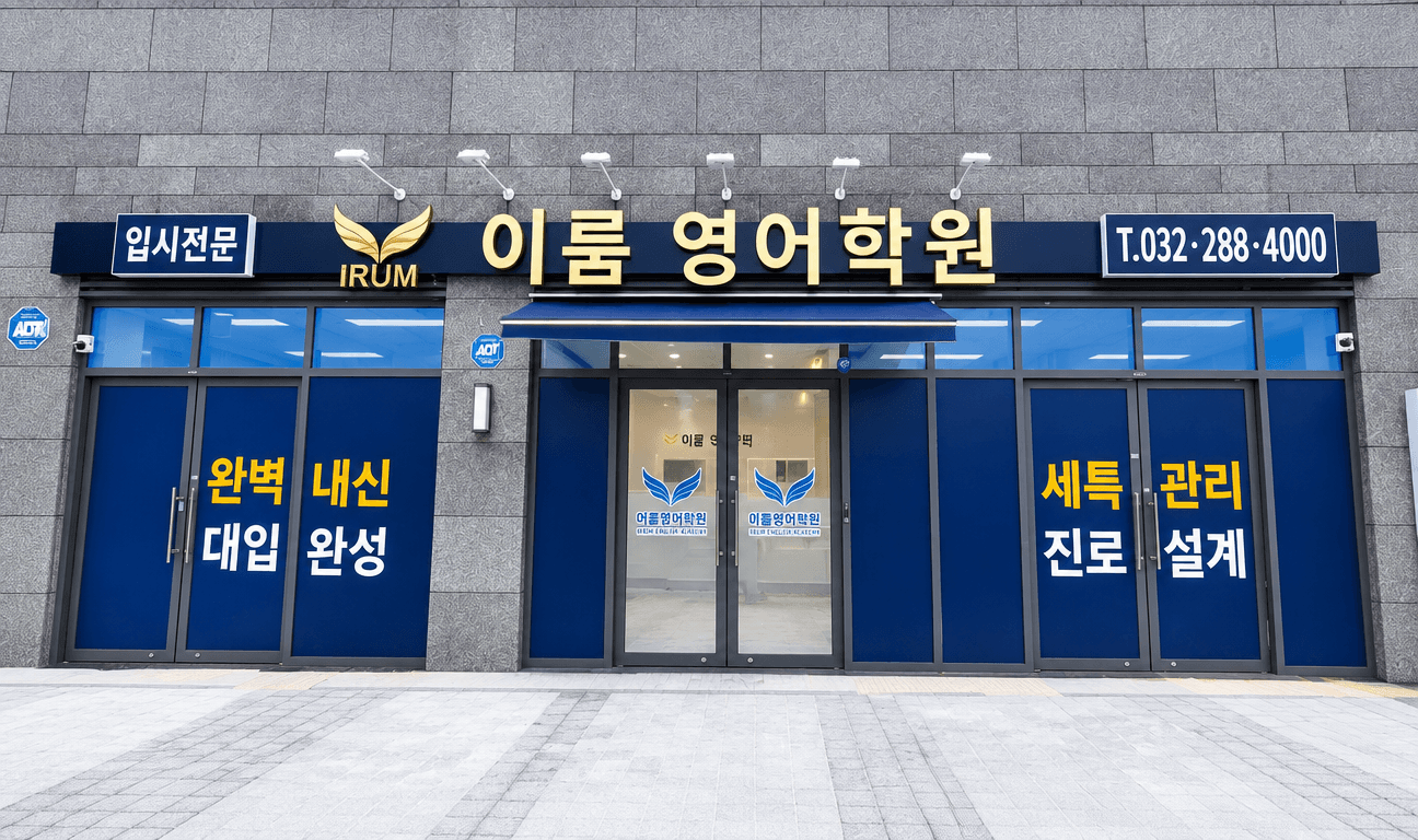 입시전문 이룸영어학원 3관 입구